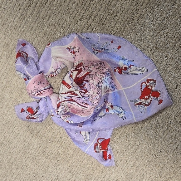 Vintage Silk Cowboy Scarf - Picture 3 of 11